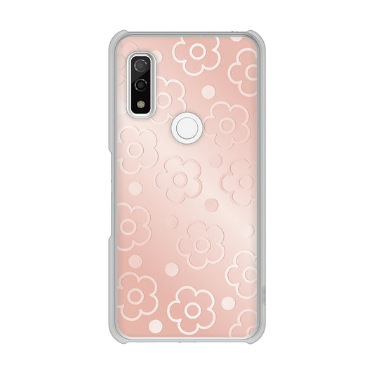 arrows We F-51B docomo エンボス風デイジーシンプル ハードケース 背面印刷