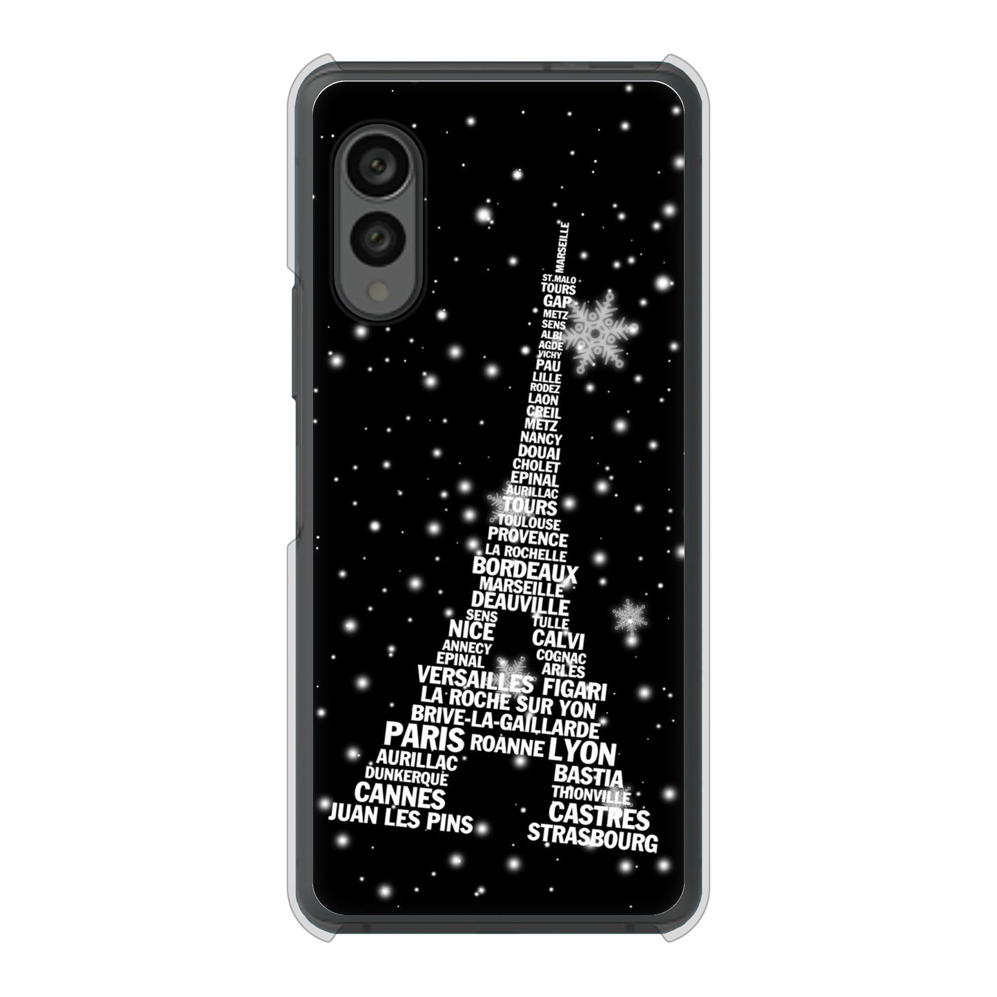 arrows N F-51C docomo エッフェル塔 ハードケース 背面印刷