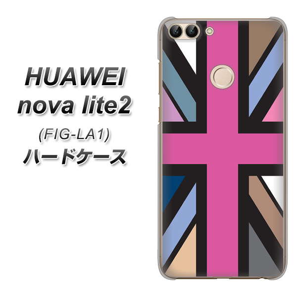 HUAWEI nova lite 2 FIG-LA1 507 ユニオンジャック デスカラー ハードケース 背面印刷