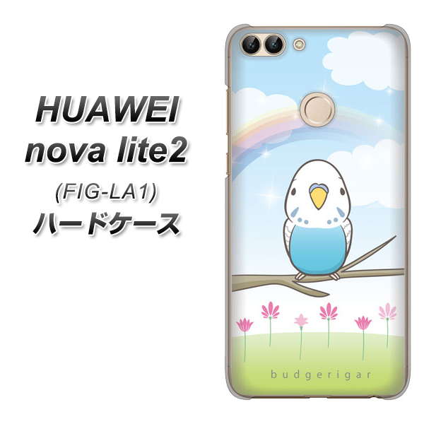 HUAWEI nova lite 2 FIG-LA1 SC839 セキセイインコ ブルー ハードケース 背面印刷