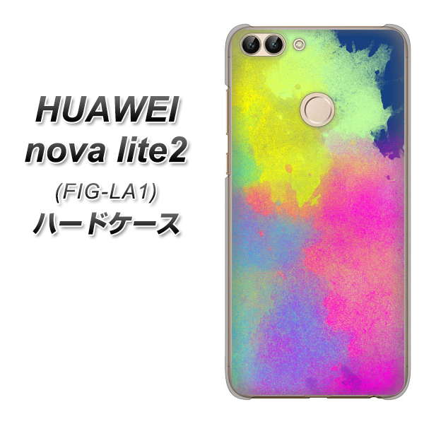 HUAWEI nova lite 2 FIG-LA1 YJ294 デザイン色彩 ハードケース 背面印刷