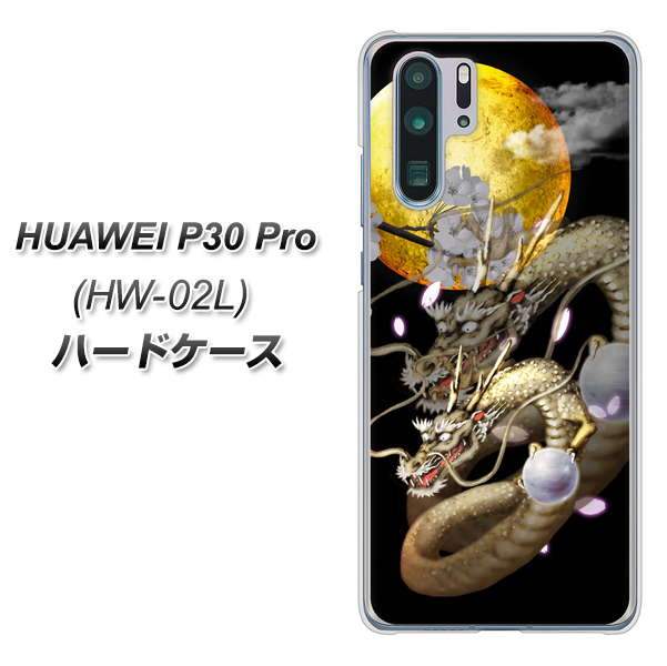 HUAWEI P30 Pro HW-02L docomo 1003 月と龍 ハードケース 背面印刷