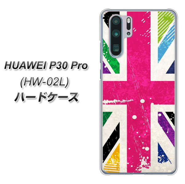 HUAWEI P30 Pro HW-02L docomo SC806 ユニオンジャック ピンクビンテージ ハードケース 背面印刷