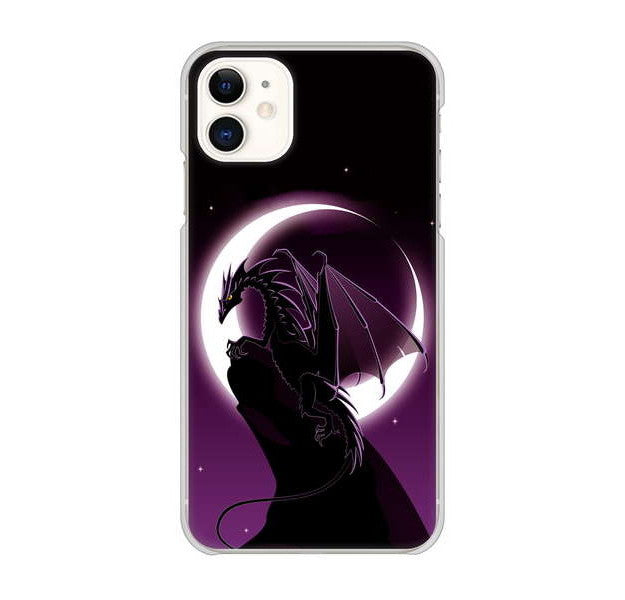 iPhone 11 037 三日月とドラゴン ハードケース 背面印刷