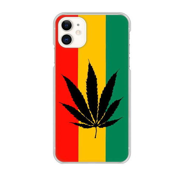 iPhone 11 083 大麻ラスタカラー ハードケース 背面印刷
