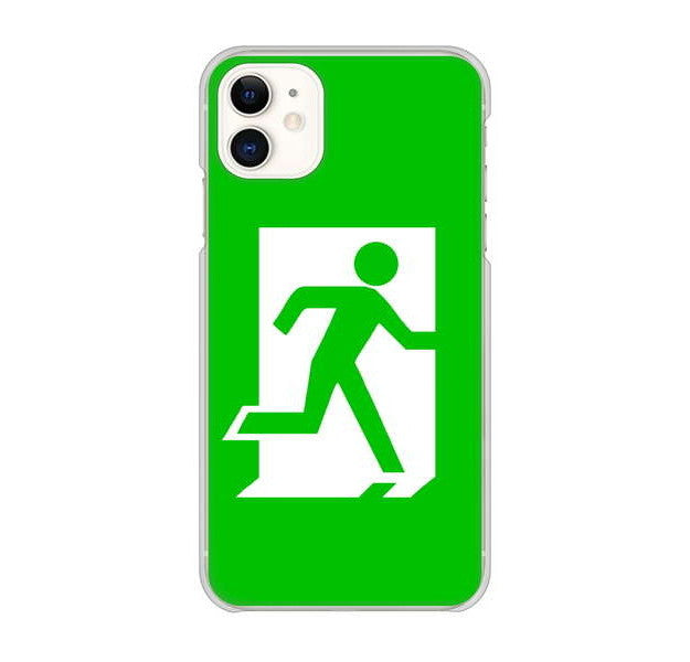 iPhone 11 163 非常口 ハードケース 背面印刷