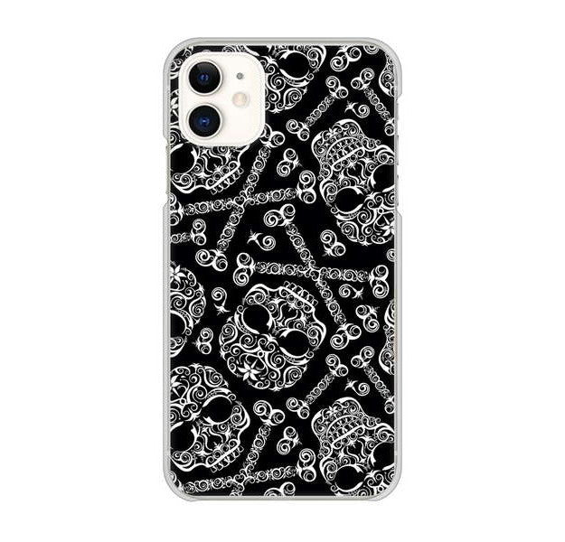 iPhone 11 363 ドクロの刺青 ハードケース 背面印刷