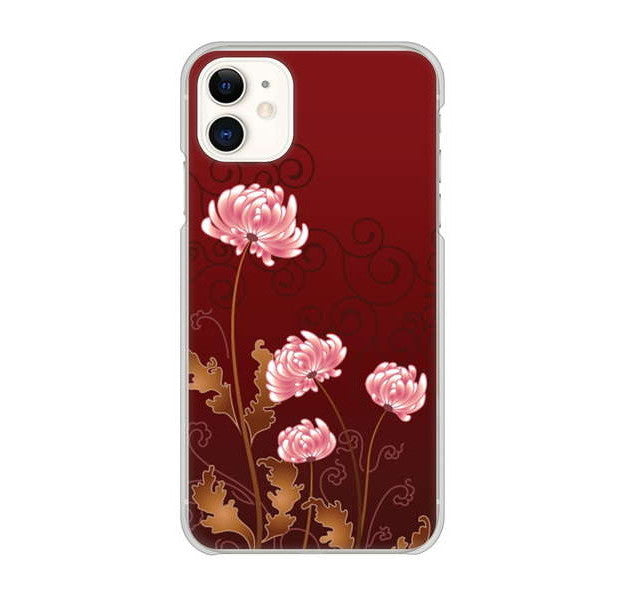 iPhone 11 375 優美な菊 ハードケース 背面印刷