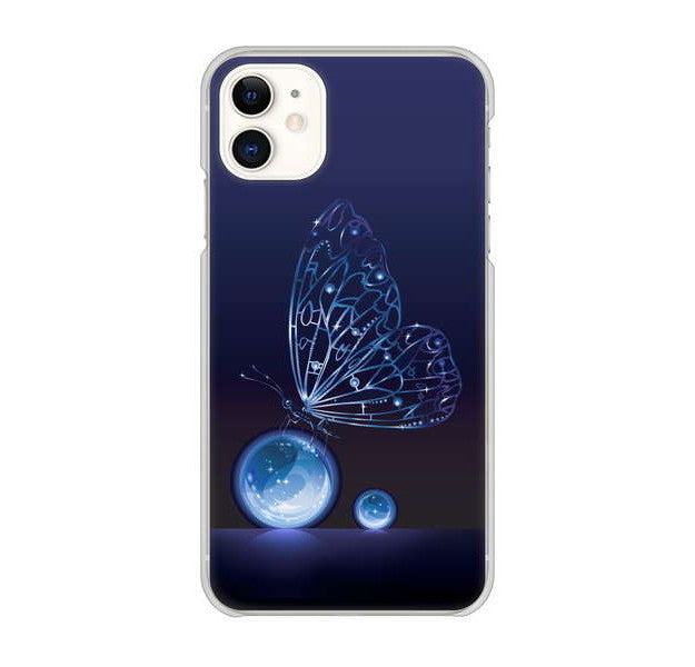 iPhone 11 バタフライ ハードケース 背面印刷