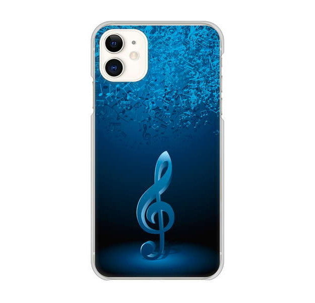iPhone 11 高画質仕上げ 背面印刷 ハードケース 音符