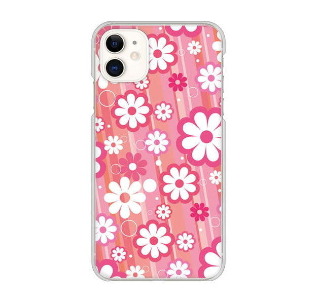 iPhone 11 751 マーガレット（ピンク系） ハードケース 背面印刷
