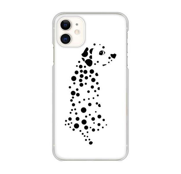 iPhone 11 1038 振り向くダルメシアン（WH） ハードケース 背面印刷