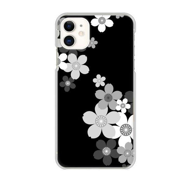 iPhone 11 1334 桜のフレーム ハードケース 背面印刷