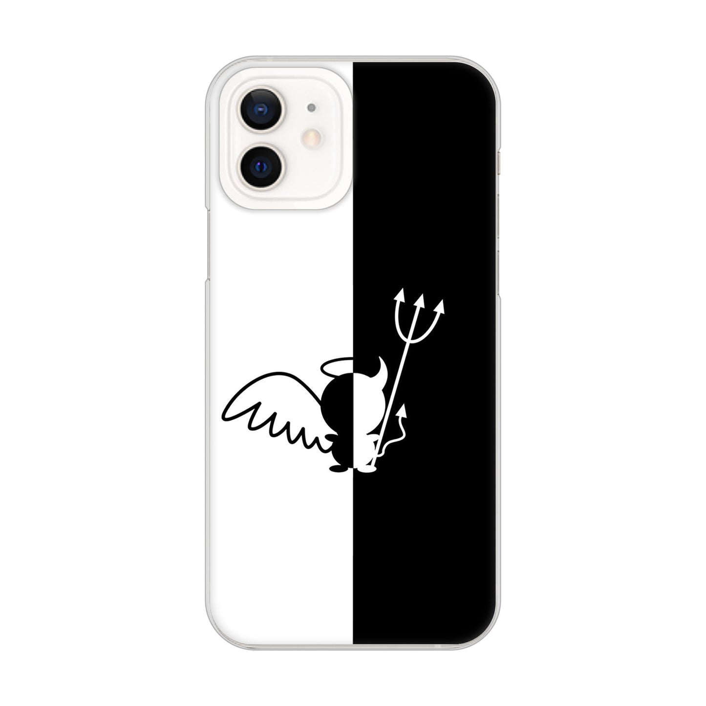 iPhone 12 027 ハーフデビット ハードケース 背面印刷