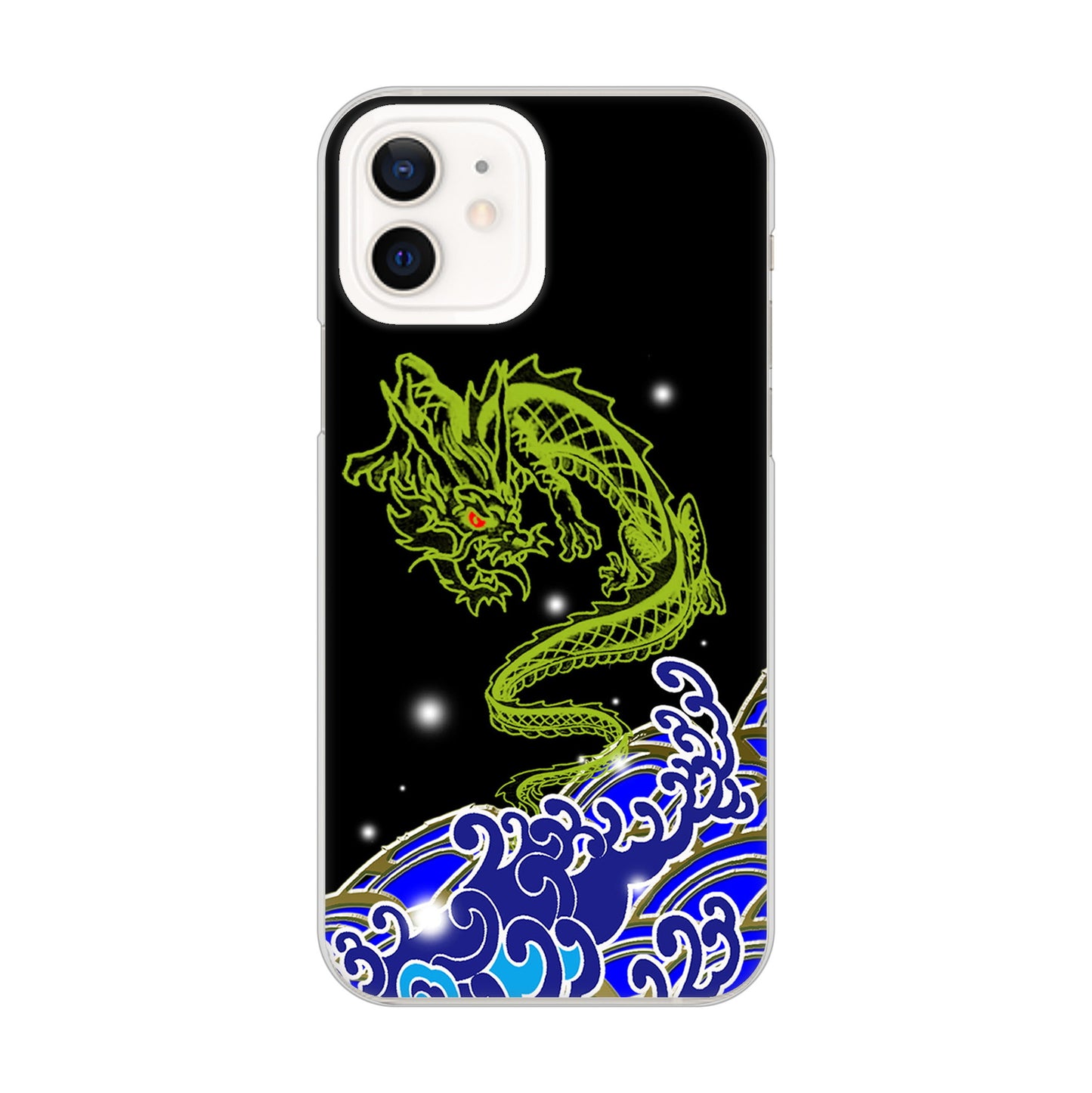 iPhone 12 水竜 ハードケース 背面印刷