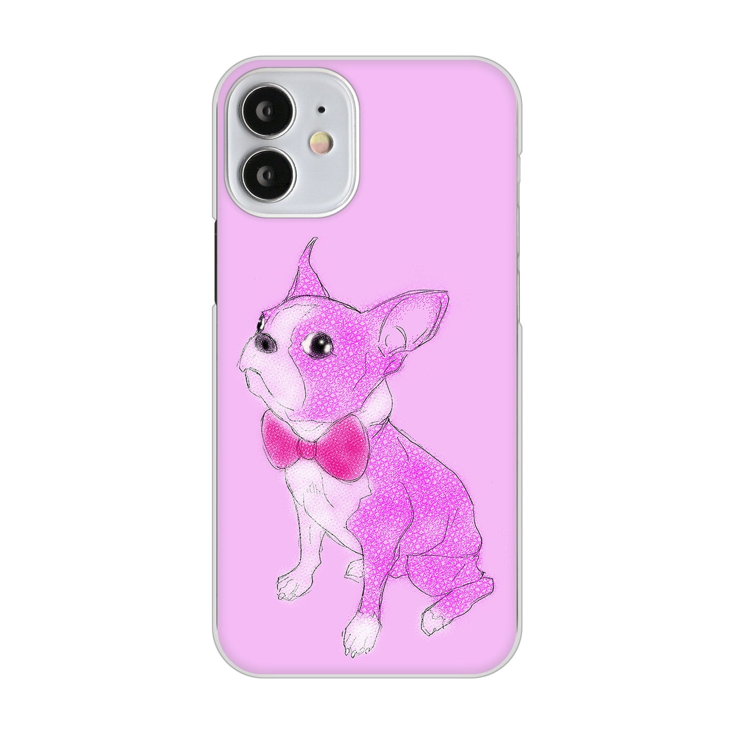 iPhone 12 mini ボストンテリア ハードケース 背面印刷