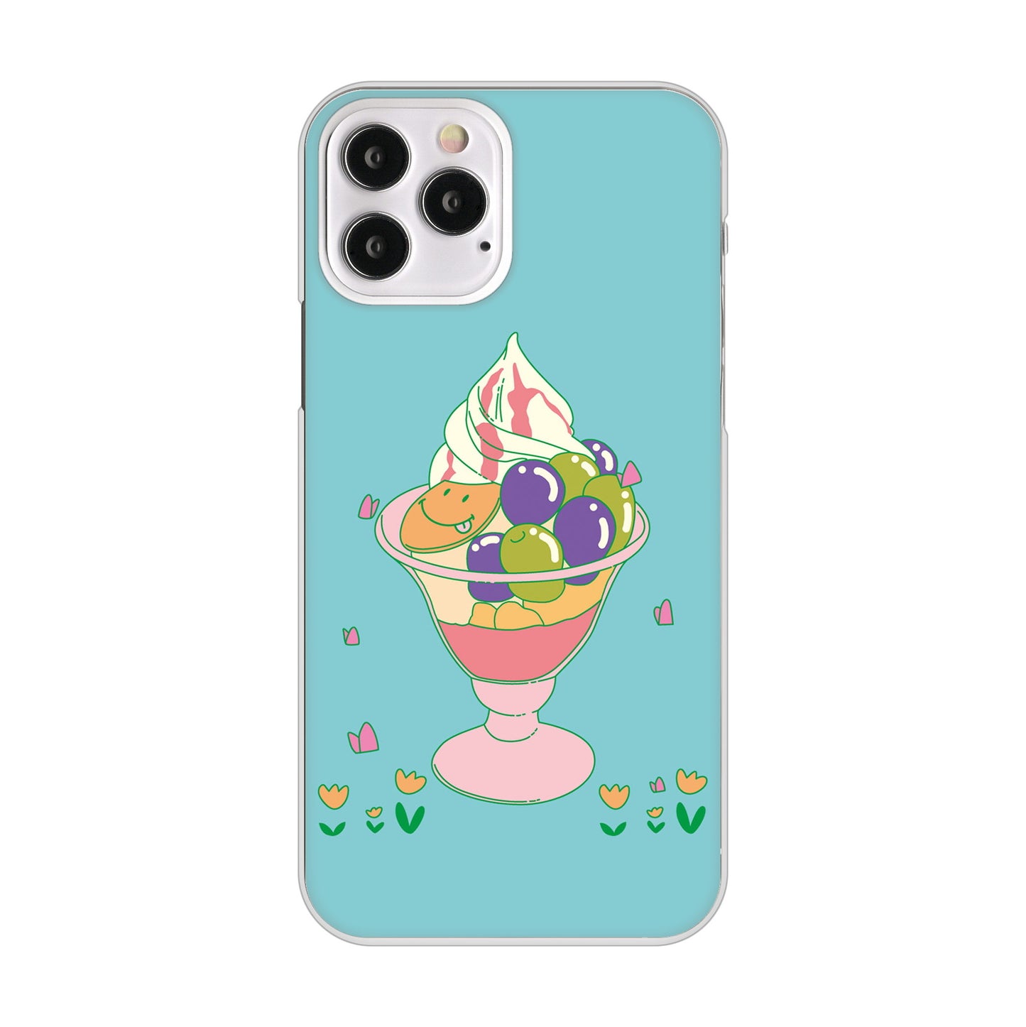 iPhone 12 Pro スイーツイラスト ハードケース 背面印刷