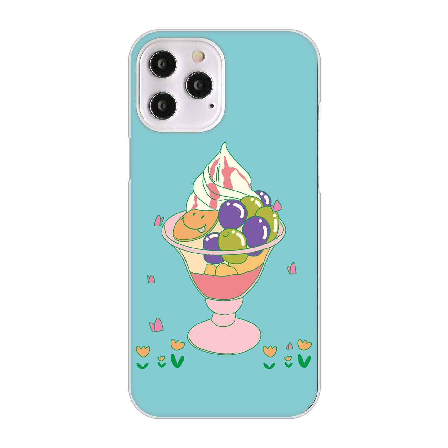 iPhone 12 Pro Max スイーツイラスト ハードケース 背面印刷