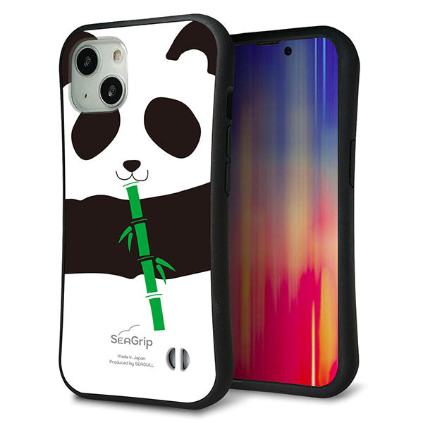 iPhone 13 スマホケース 「SEA Grip」 グリップケース Sライン 【FD817 パンダ】 UV印刷