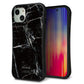 iPhone 13 スマホケース 「SEA Grip」 グリップケース Sライン 【KM867 大理石BK】 UV印刷