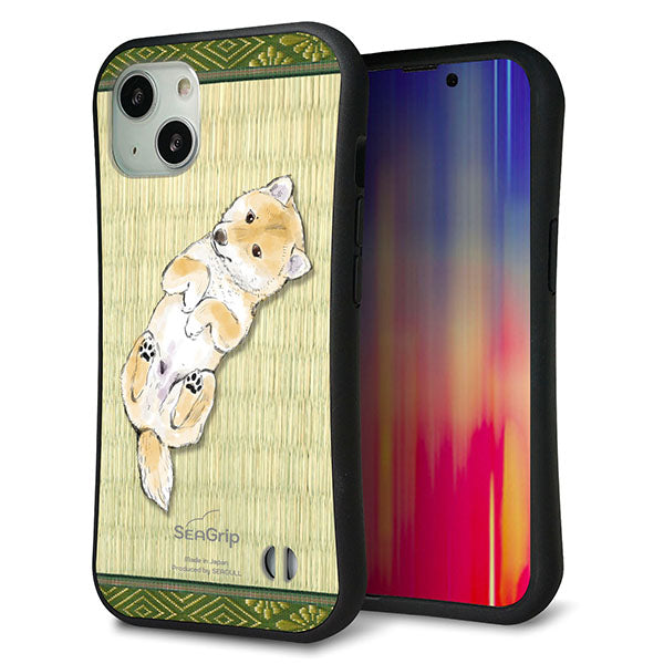 iPhone 13 スマホケース 「SEA Grip」 グリップケース Sライン 【TA002 柴 畳】 UV印刷
