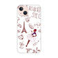iPhone13 高画質仕上げ 背面印刷 ハードケース LOVE フランス
