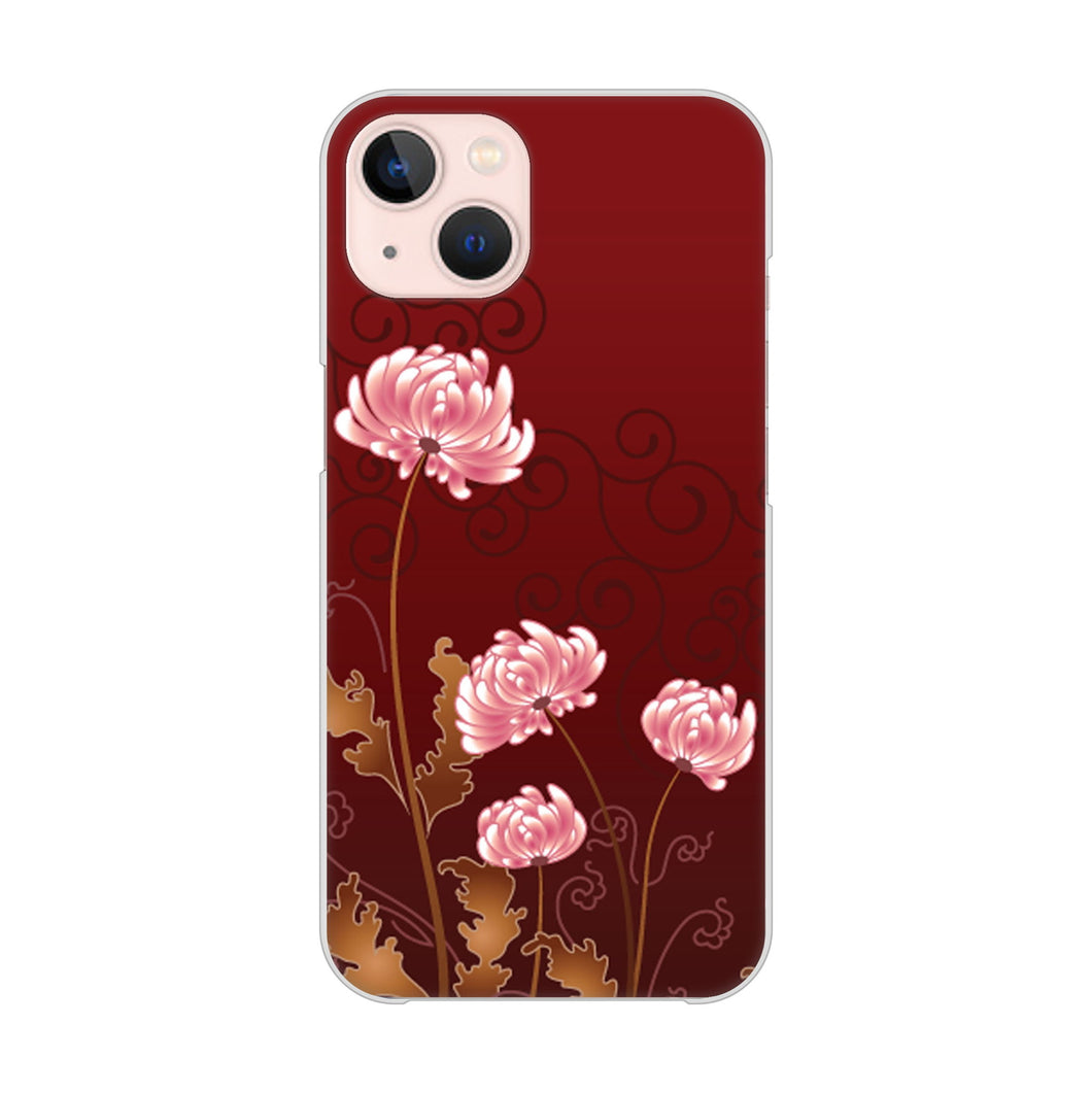 iPhone 13 375 優美な菊 ハードケース 背面印刷