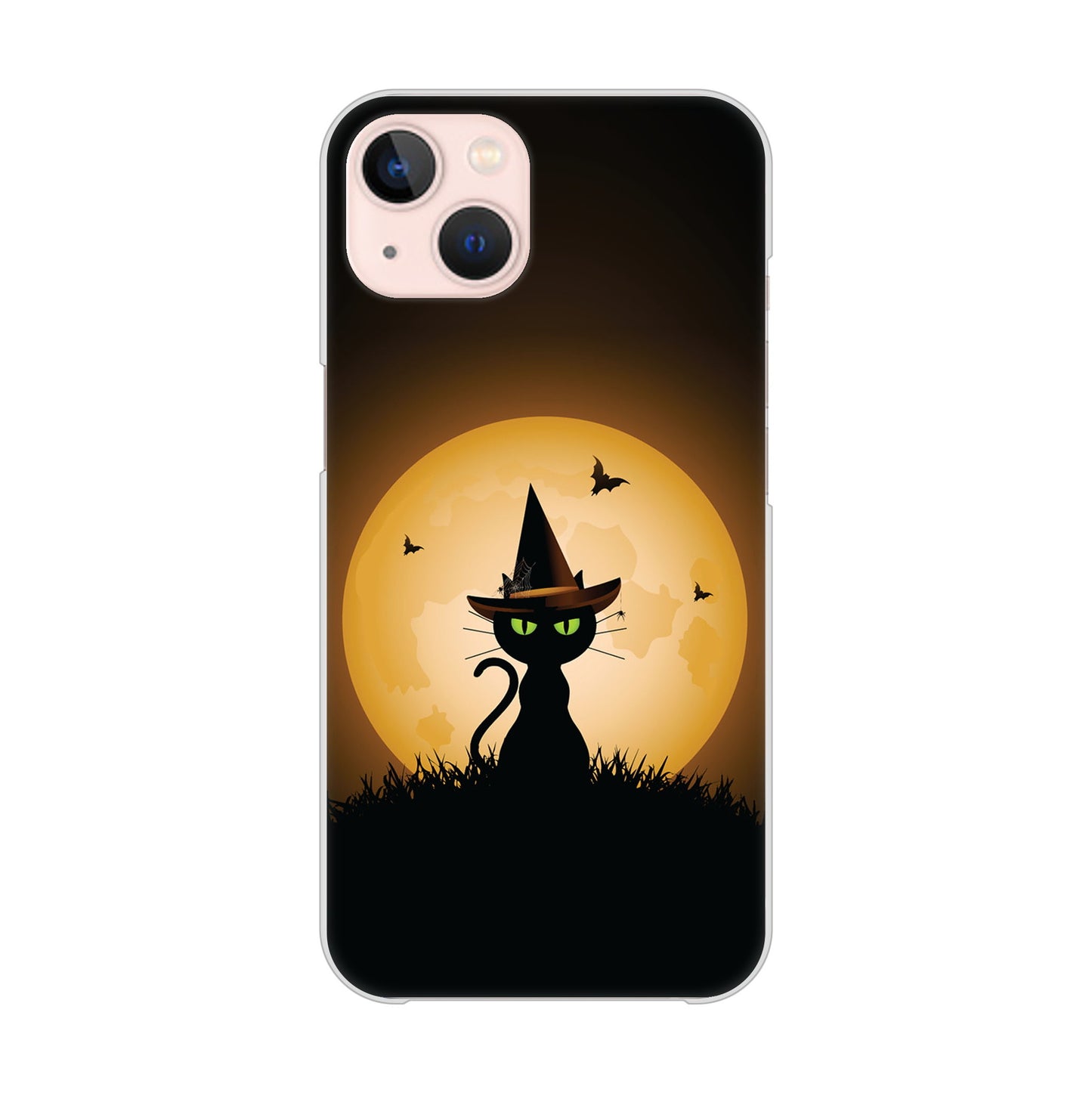 iPhone 13 夜とネコ ハードケース 背面印刷