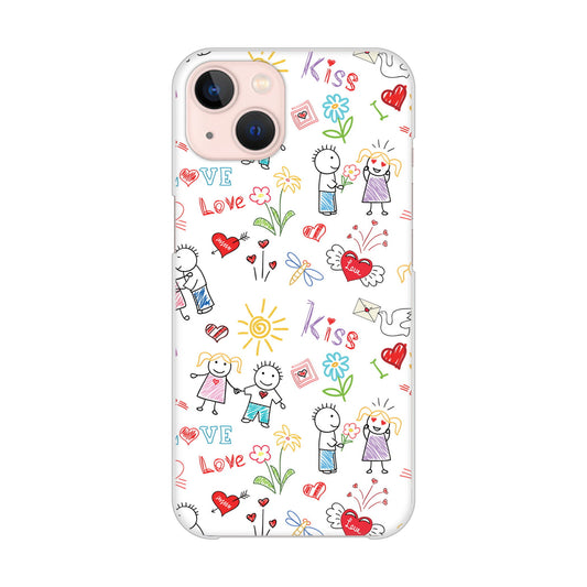 iPhone13 高画質仕上げ 背面印刷 ハードケース カップル＆ファミリー