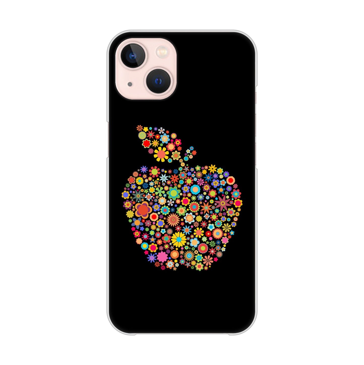 iPhone 13 1195 カラフルアップル ハードケース 背面印刷