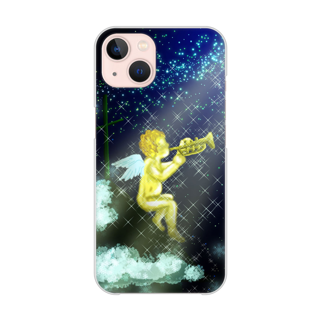 iPhone 13 1248 天使の演奏 ハードケース 背面印刷