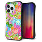 iPhone 13 Pro スマホケース 「SEA Grip」 グリップケース Sライン 【713 ミラクルフラワー】 UV印刷