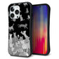 iPhone 13 Pro スマホケース 「SEA Grip」 グリップケース Sライン 【AG887 ネコ積もり 黒】 UV印刷