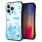 iPhone 13 Pro スマホケース 「SEA Grip」 グリップケース Sライン 【AG888 ネコ積もり 水色】 UV印刷