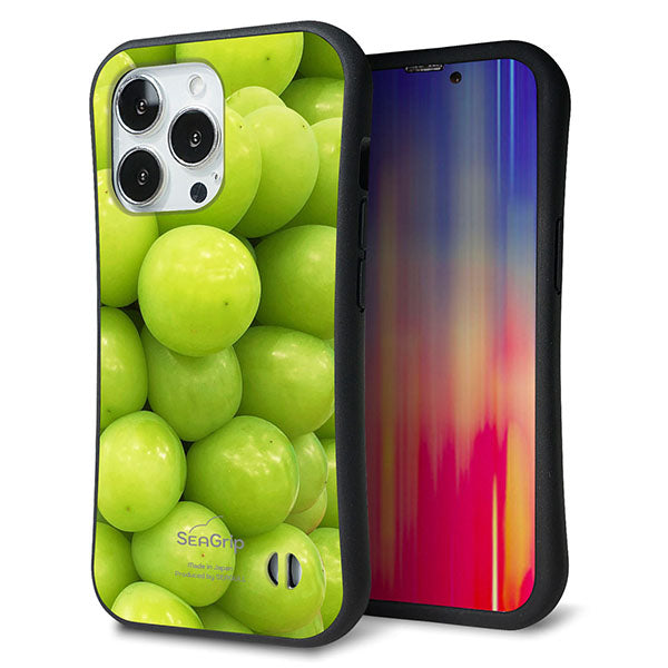 iPhone 13 Pro スマホケース 「SEA Grip」 グリップケース Sライン 【MA880 マスカット】 UV印刷