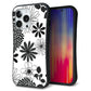 iPhone 13 Pro スマホケース 「SEA Grip」 グリップケース Sライン 【SC912 花柄モノトーン 01】 UV印刷