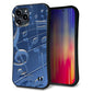 iPhone 13 Pro Max スマホケース 「SEA Grip」 グリップケース Sライン 【286 3D音符】 UV印刷