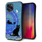 iPhone 13 Pro Max スマホケース 「SEA Grip」 グリップケース Sライン 【YJ327 魔法陣猫 キラキラ かわいい 】 UV印刷