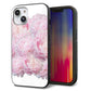 iPhone14 強化ガラス＆TPUスマホケース ガラプリ【YI885 フラワー６】