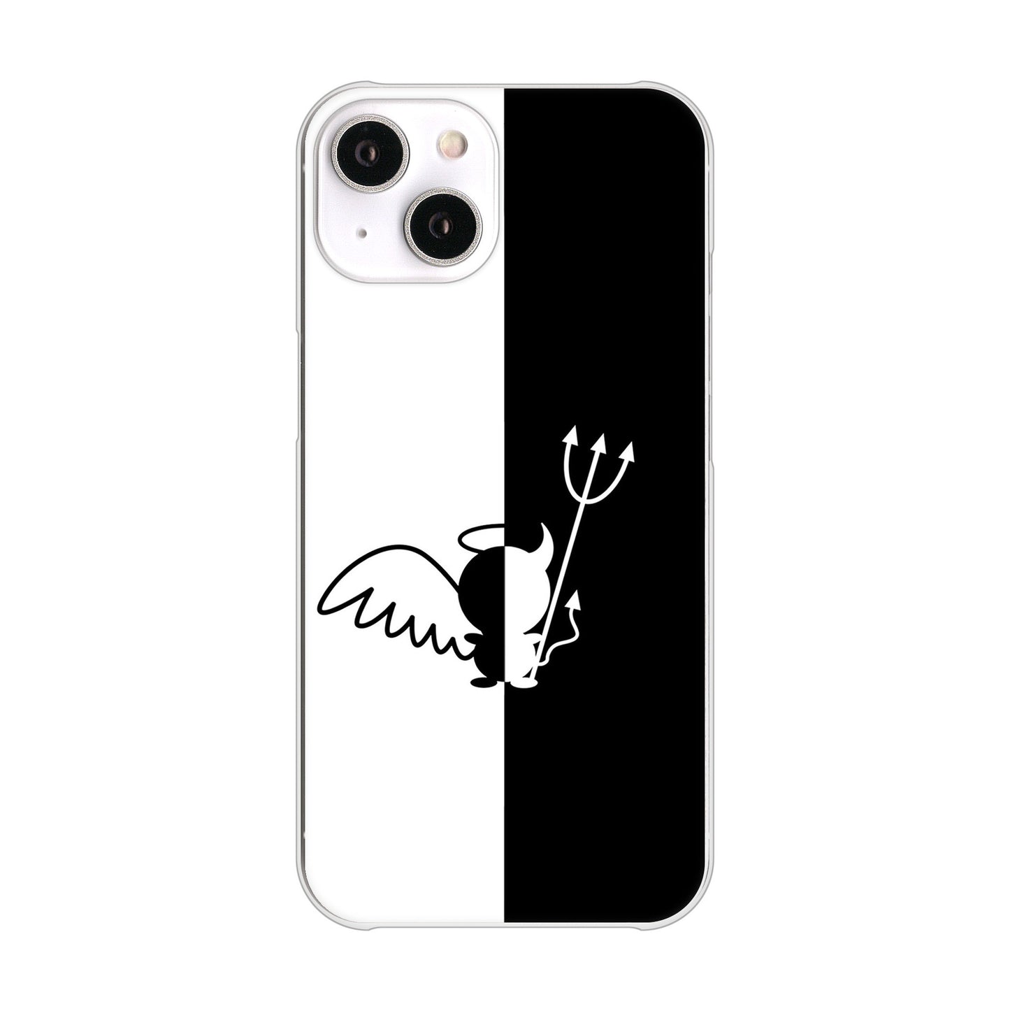 iPhone 14 027 ハーフデビット ハードケース 背面印刷