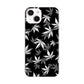 iPhone 14 064 モノトーン大麻ブラック ハードケース 背面印刷