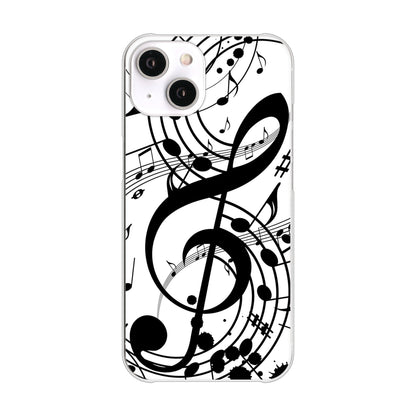 iPhone 14 音符 ハードケース 背面印刷