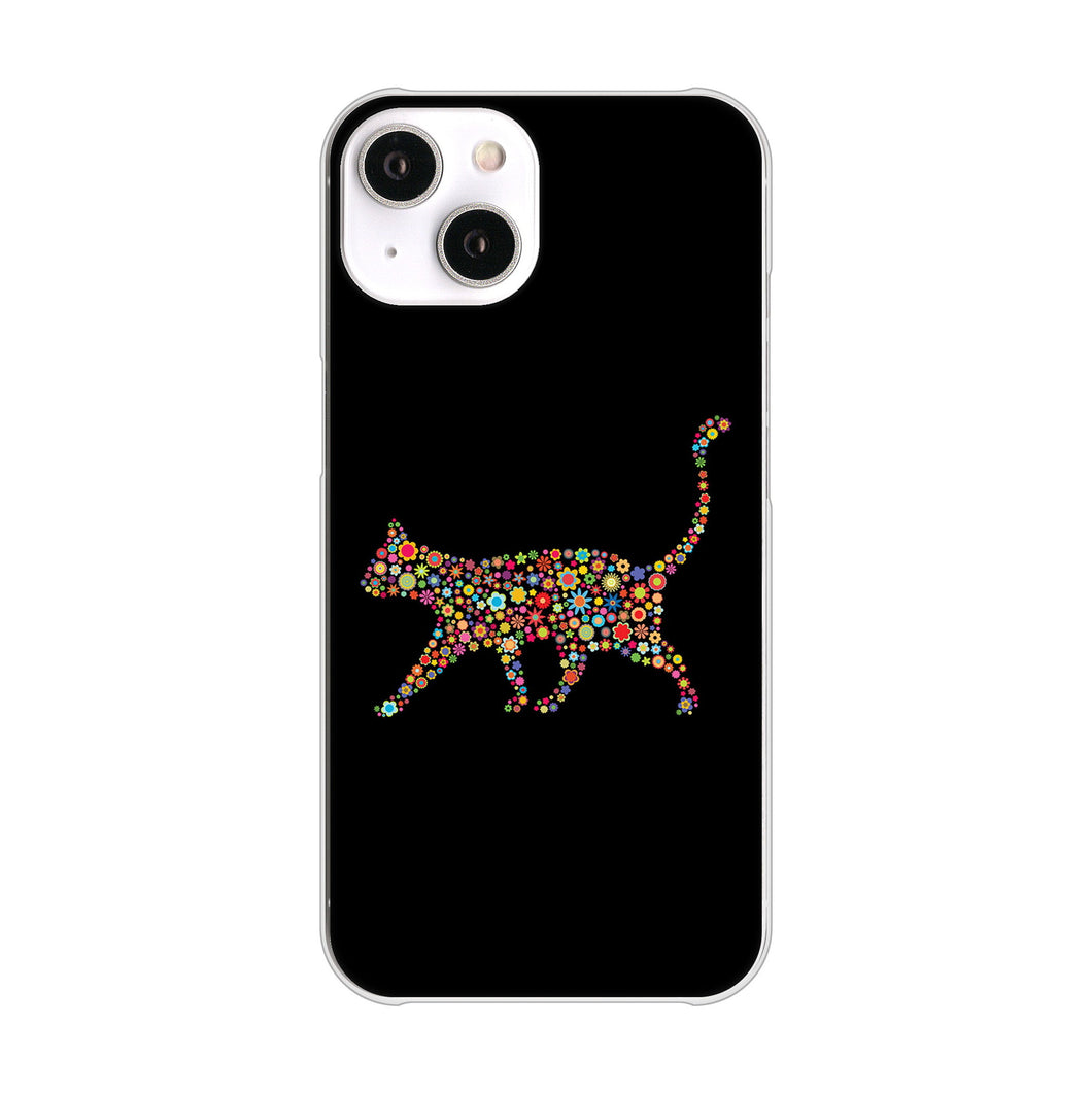 iPhone 14 406 カラフルキャット ハードケース 背面印刷