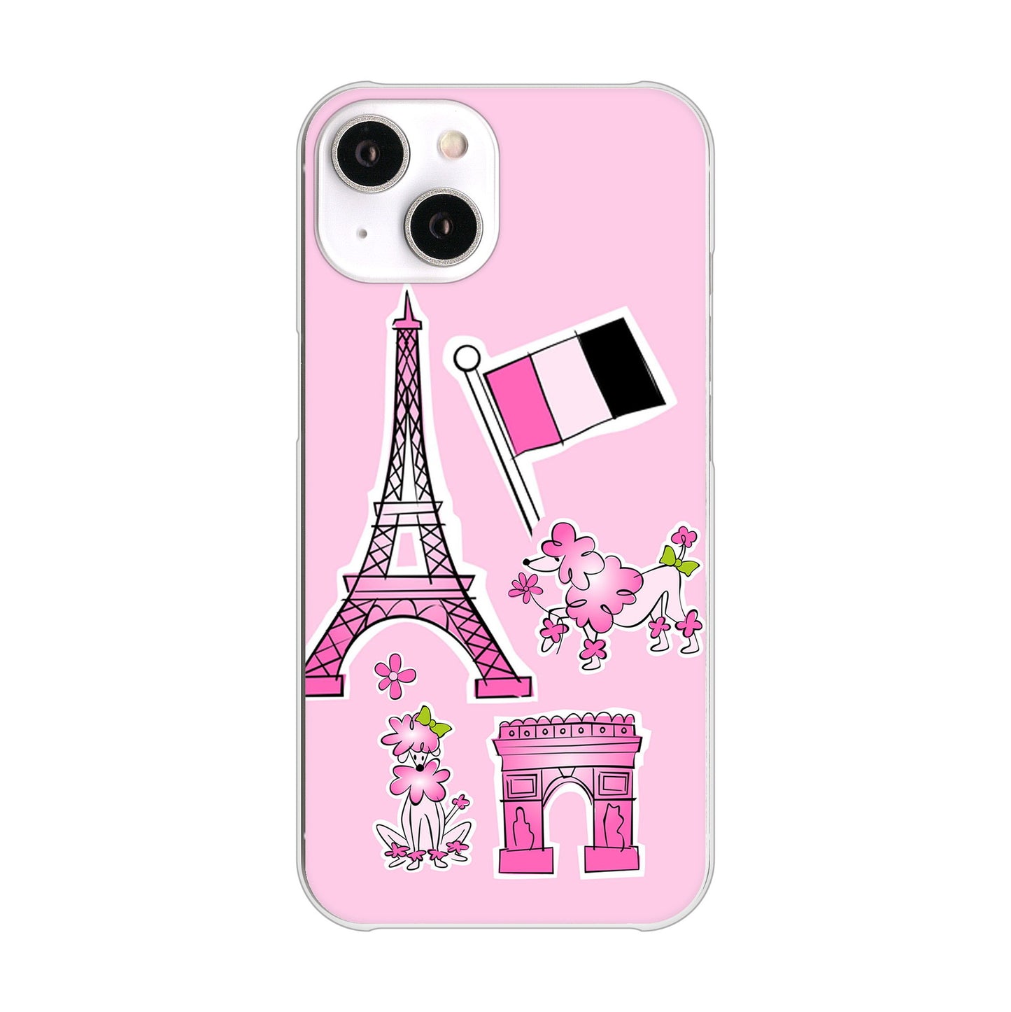iPhone 14 LOVE フランス ハードケース 背面印刷