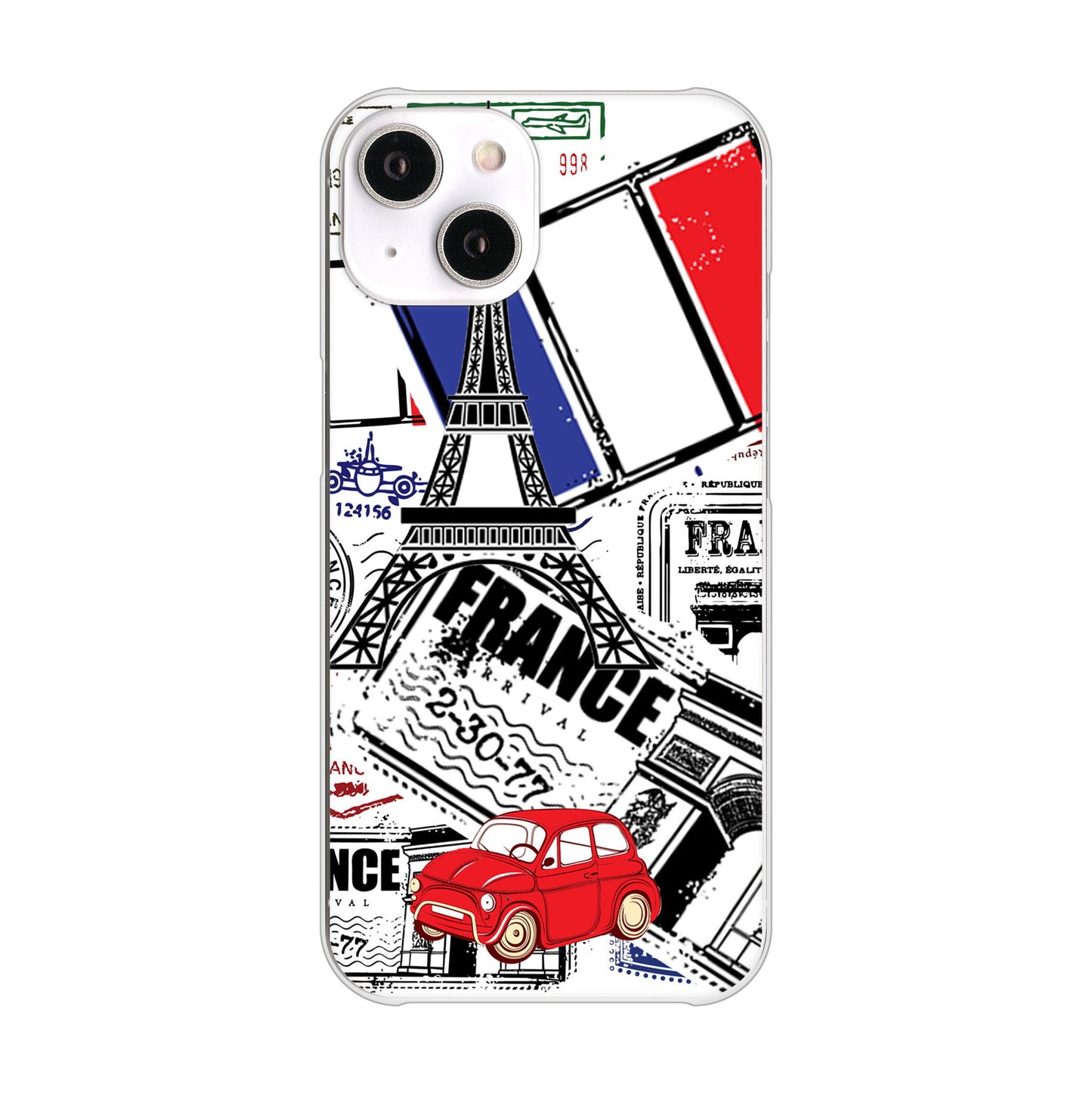 iPhone 14 LOVE フランス ハードケース 背面印刷