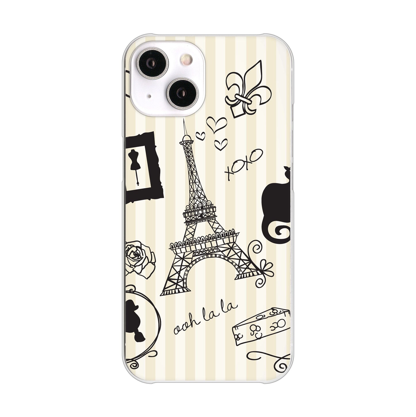iPhone 14 LOVE フランス ハードケース 背面印刷