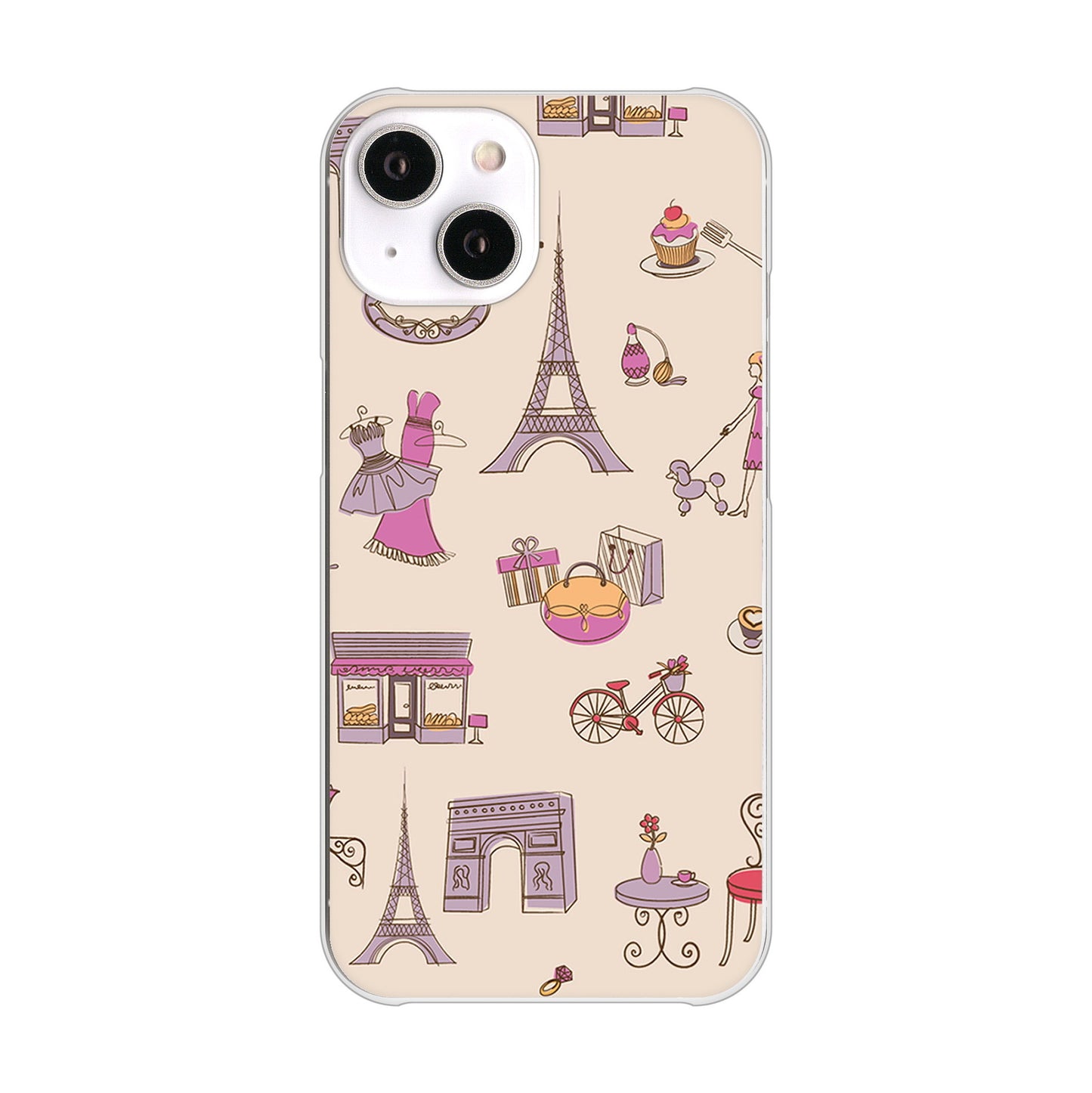 iPhone 14 LOVE フランス ハードケース 背面印刷