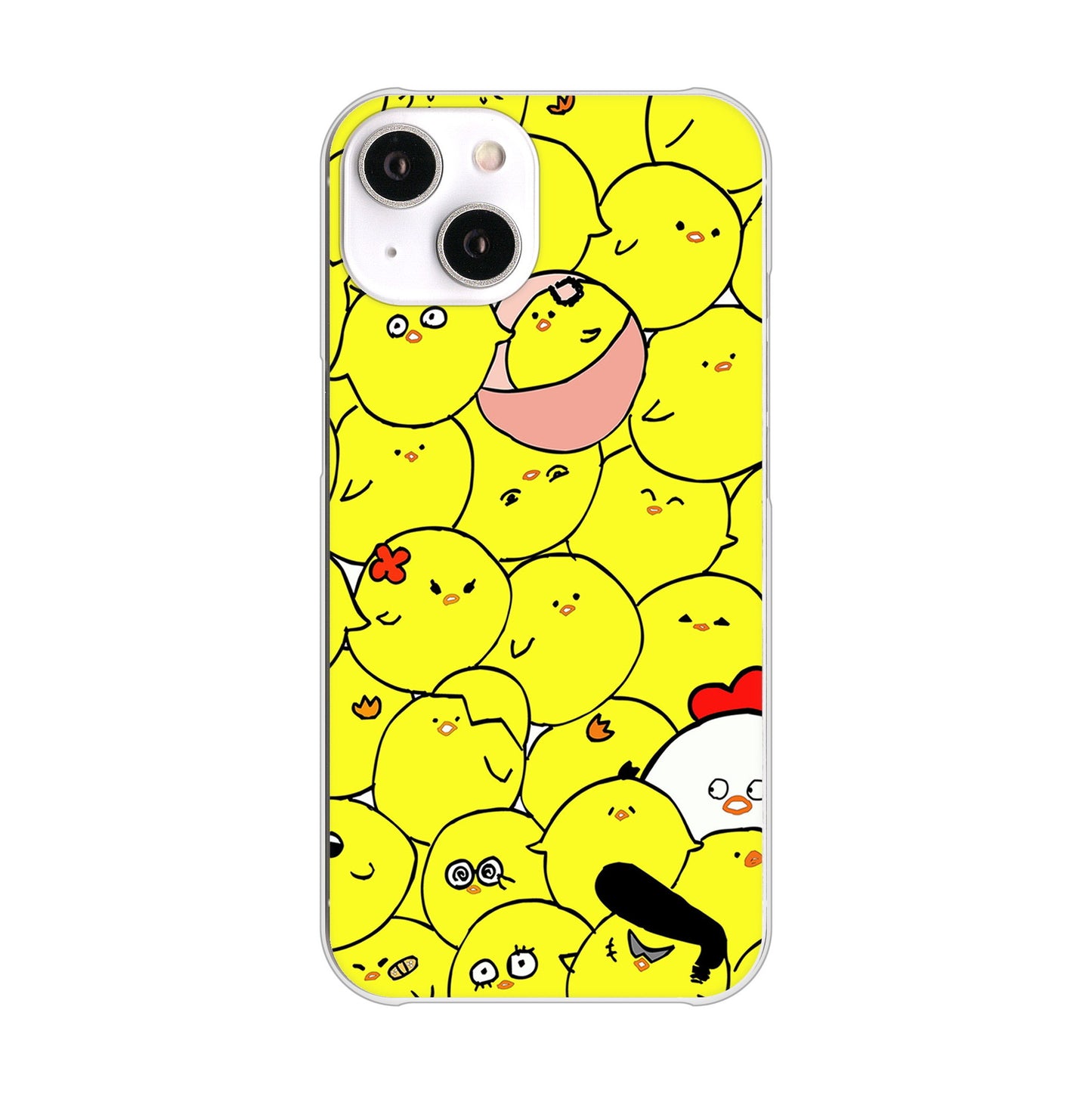 iPhone 14 1031 ピヨピヨ ハードケース 背面印刷