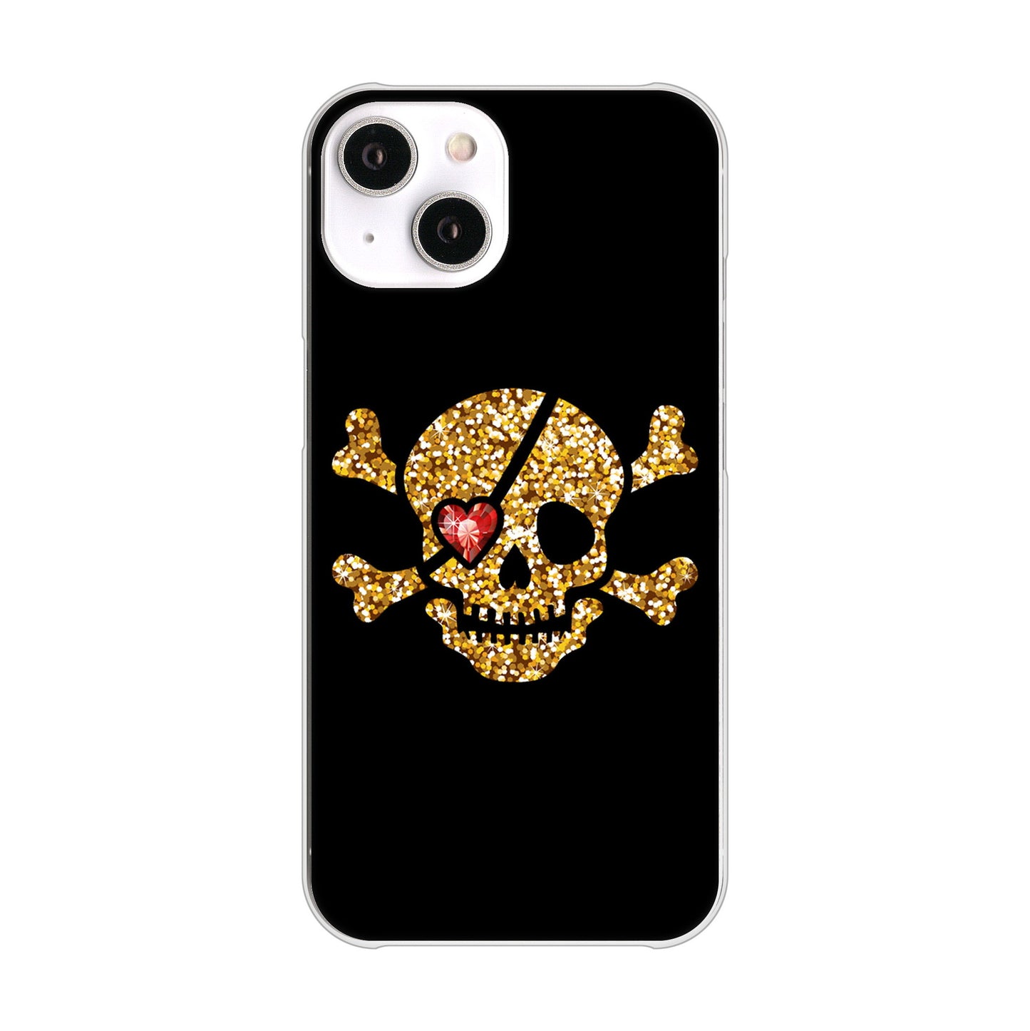 iPhone 14 1082 海賊ドクロ ハードケース 背面印刷