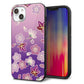 iPhone14 Plus 強化ガラス＆TPUスマホケース ガラプリ【YJ324 和柄 桜 もみじ】